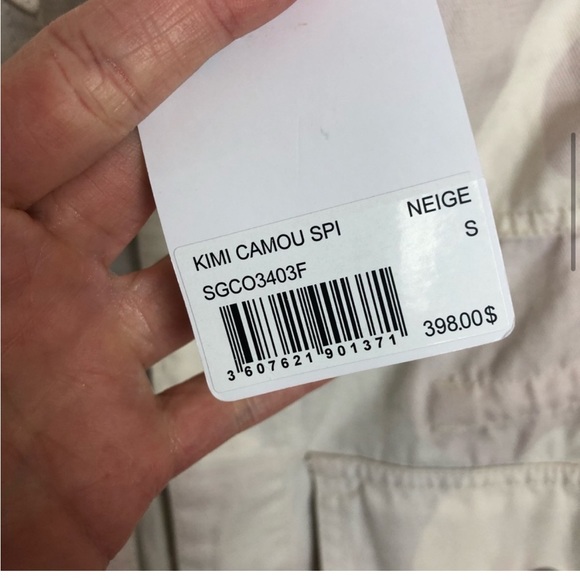 Zadig & Voltaire | NWT Kimo Neutral Camoflauge Jacket Neige Small - Picture 4 of 12